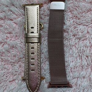 Stylish Gold and Brown Watch Straps